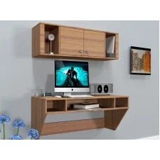 Комп'ютерний навісний стіл Comfy-Home AirTable-II Kit DB, горіх